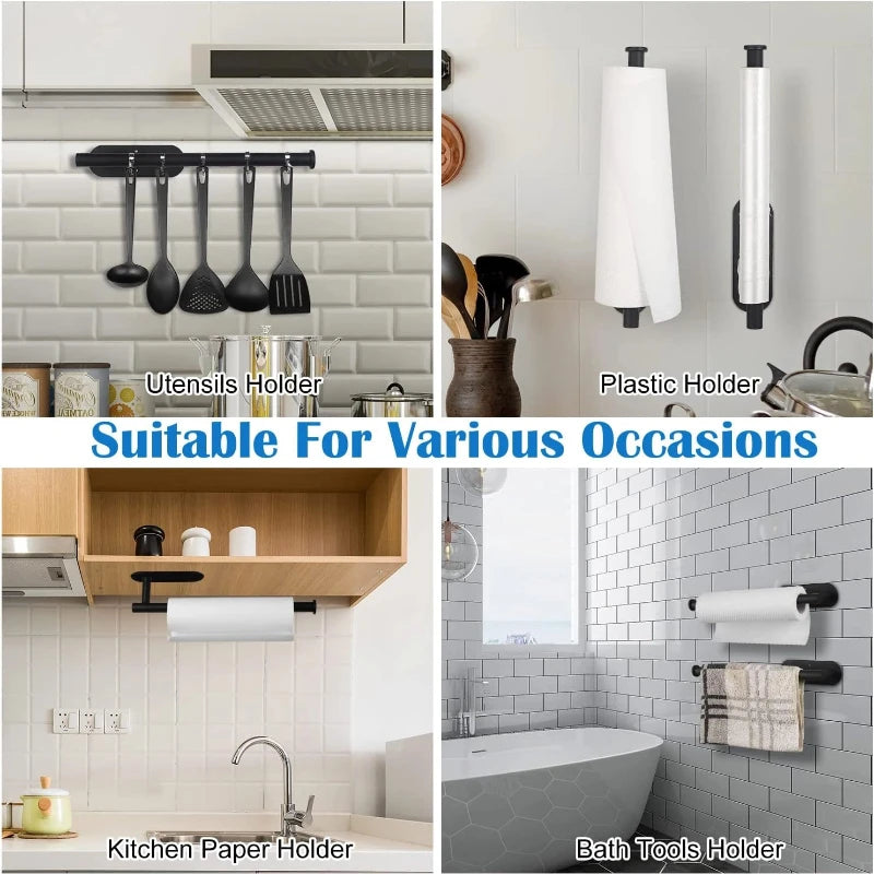 Adhesive Toilet Paper Holder Stainless Steel Wall Mount