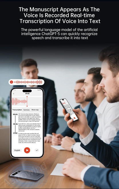 AI Voice Recorder Audio Phone Call Recording ChatGPT-4 App