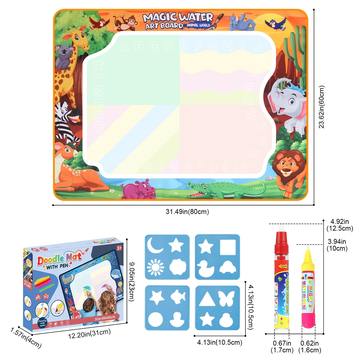 Magic Water Drawing Mat Coloring Doodle Mat