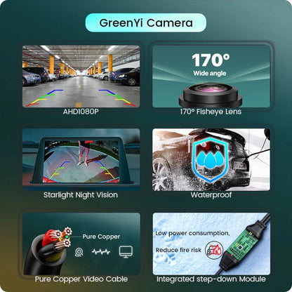 Car Rear View Camera Full HD Night Vision 170° Fisheye Lens