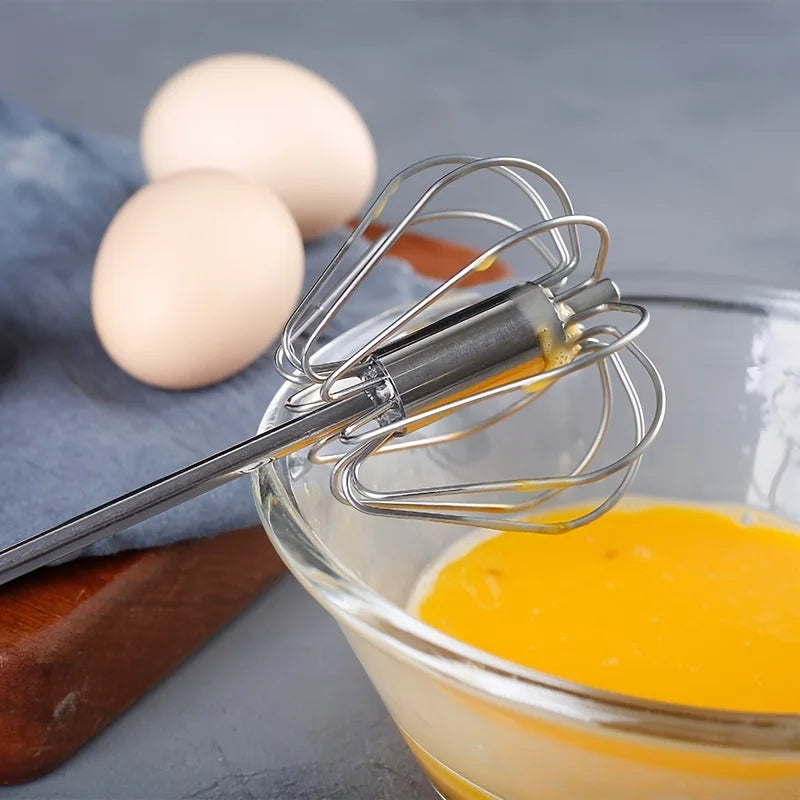 Stainless Steel Egg Beater Durable Semi-Automatic Mixer