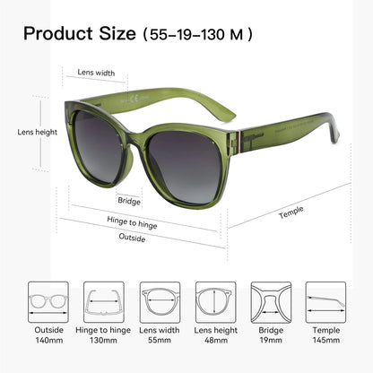Fashion Original Thick Butterfly Frame Polarized
