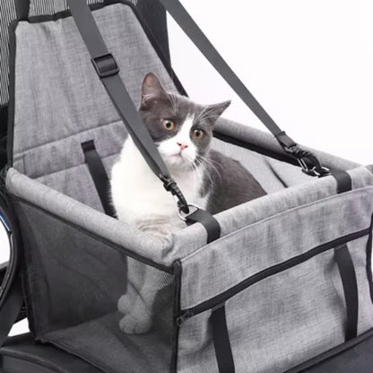 Dog Car Seat Cover Foldable Hammock Pet Harness Cat Bag Basket Stable