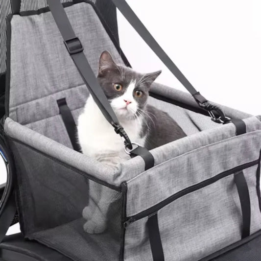 Dog Car Seat Cover Foldable Hammock Pet Harness Cat Bag Basket Stable