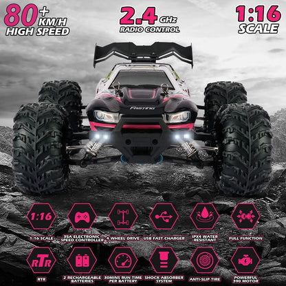 Super Brushless 50KM/H Brushed RC Car Off Road Buggy Toy