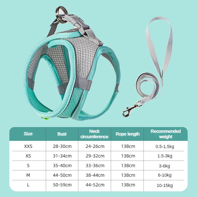Puppy Harness Set Dog Accessories Adjustable Harness