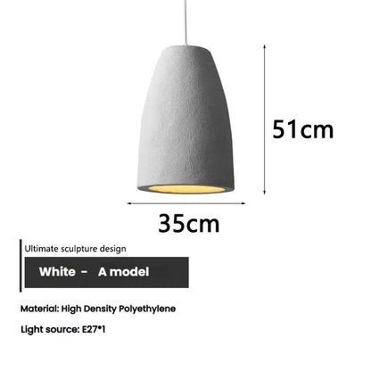 Wabi Sabi Ceiling Pendant Light Nordic LED Chandelier for Living Dining Room