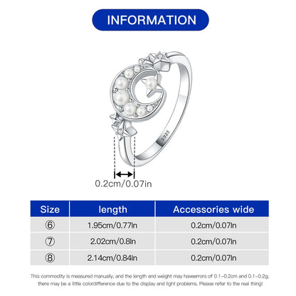 925 Sterling Silver Three-Ring Stackable Ring for Women