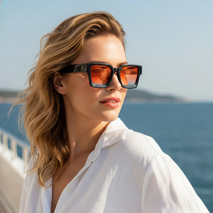 New Men's Thick Frame Sunglasses Square Frame Sun eyewear