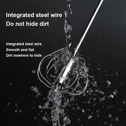 Stainless Steel Egg Beater Durable Semi-Automatic Mixer