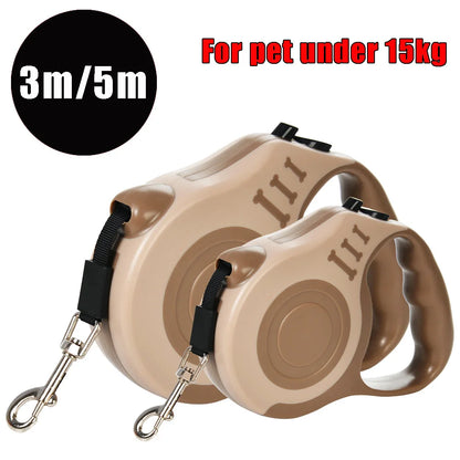 Retractable Pet Dog Leash Dogs Hiking Walking Traction Rope