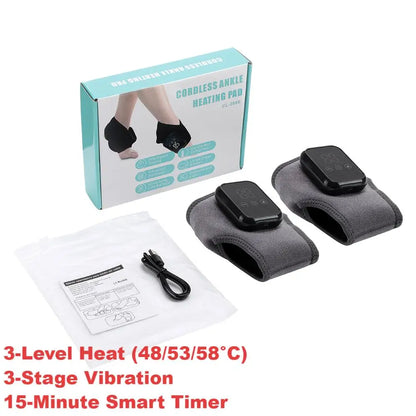 Heated Ankle Massager Hot Compresses Vibration Massage