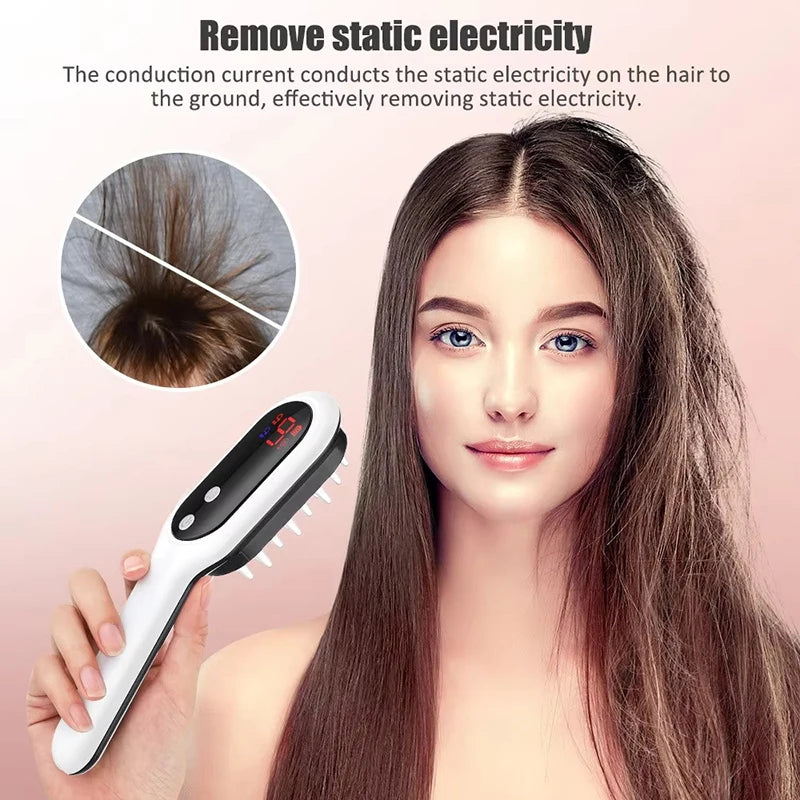 Electric Laser Hair Growth Comb Red Blue Light Massager