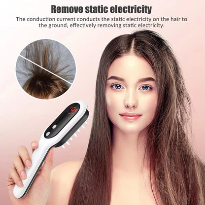 Electric Laser Hair Growth Comb Red Blue Light Massager