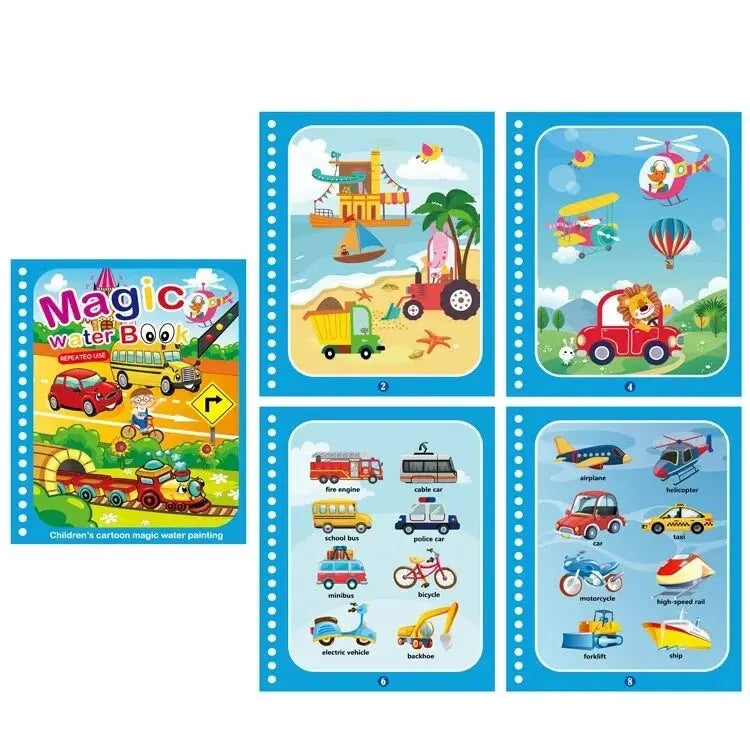 Magical Book Water Drawing Montessori Toys Coloring Book