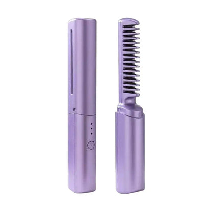 Mini Wireless Hair Straightener - Rechargeable Styling Tool