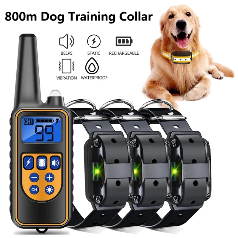 Electric Dog Training Collar Dog Anti Bark Waterproof