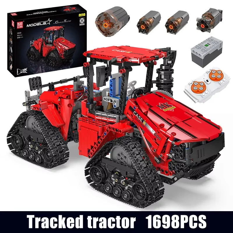 King 18020 Technical Car Toys Pneumatic Crawler Tractor