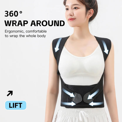 Posture Back Brace Adjustable Back Support Strap