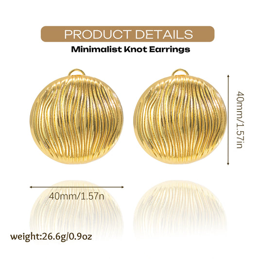 Hemispherical  Earrings Round Punk Geometric Style Jewelry