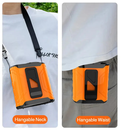 USB Rechargeable Waist-mounted Fan with Strong Light Turbine