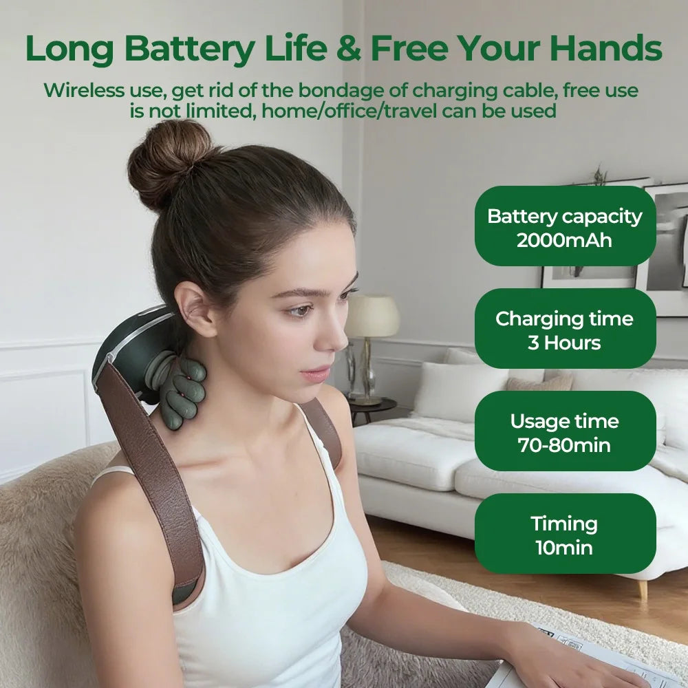 Bionic Neck Shoulder Massager N7 Kneading Massager Shawl