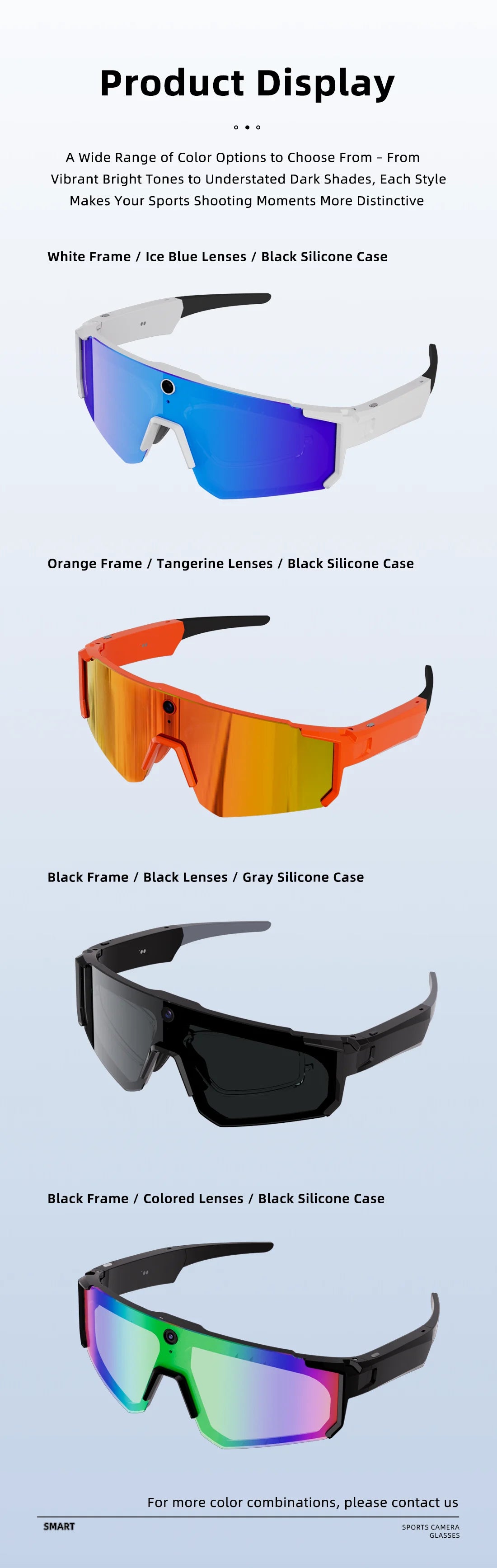 AI Smart Sports Glasses 800W HD Camera Smart Glasses
