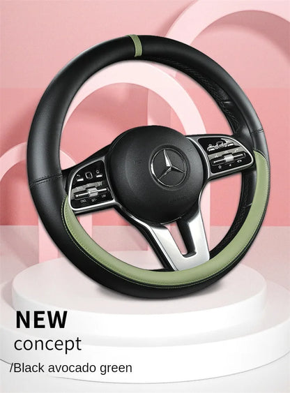 All-Nappa Leather Steering Wheel Cover Leather