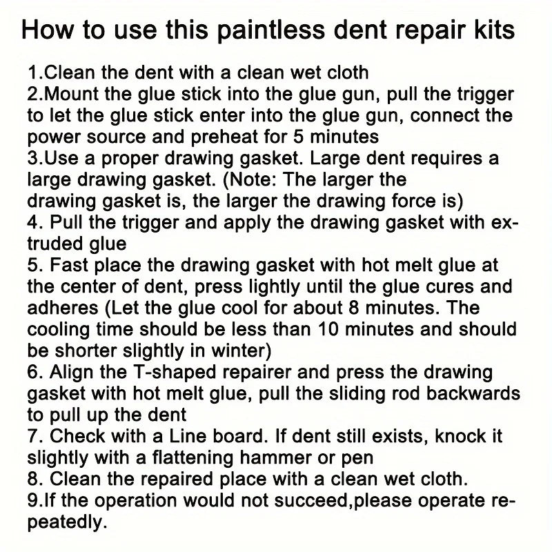 Car Dent Repair Tool Auto Body Part Mechanical Sheet