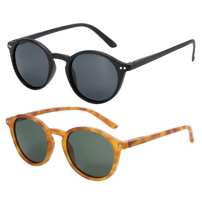 Retro Small Round Polarized Sunglasses Men Women Lightweight