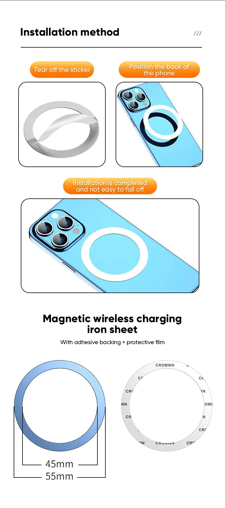 1080 Magsafe Car Phone Holder For Vehicles Mobile Support