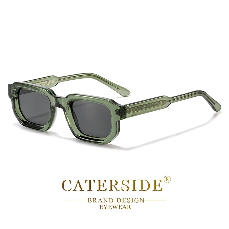 CATERSIDE New Vintage Punk Men Sunglasses Small Frame