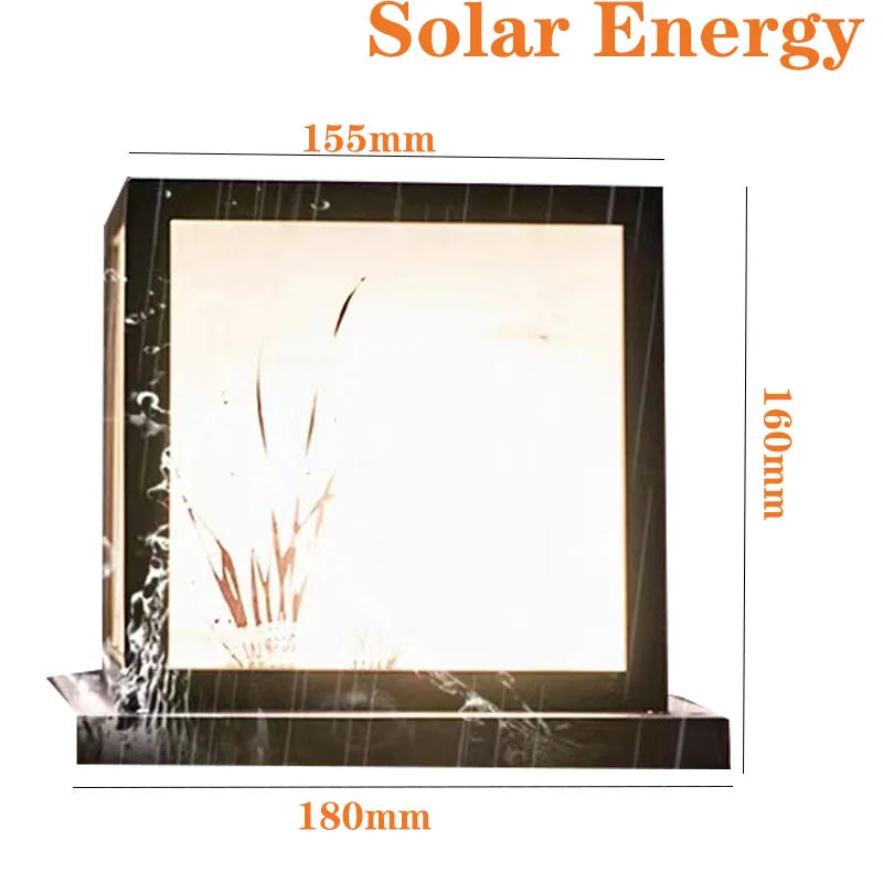 Solar Outdoor Light Waterproof Pillar Light Solar Energy Powered