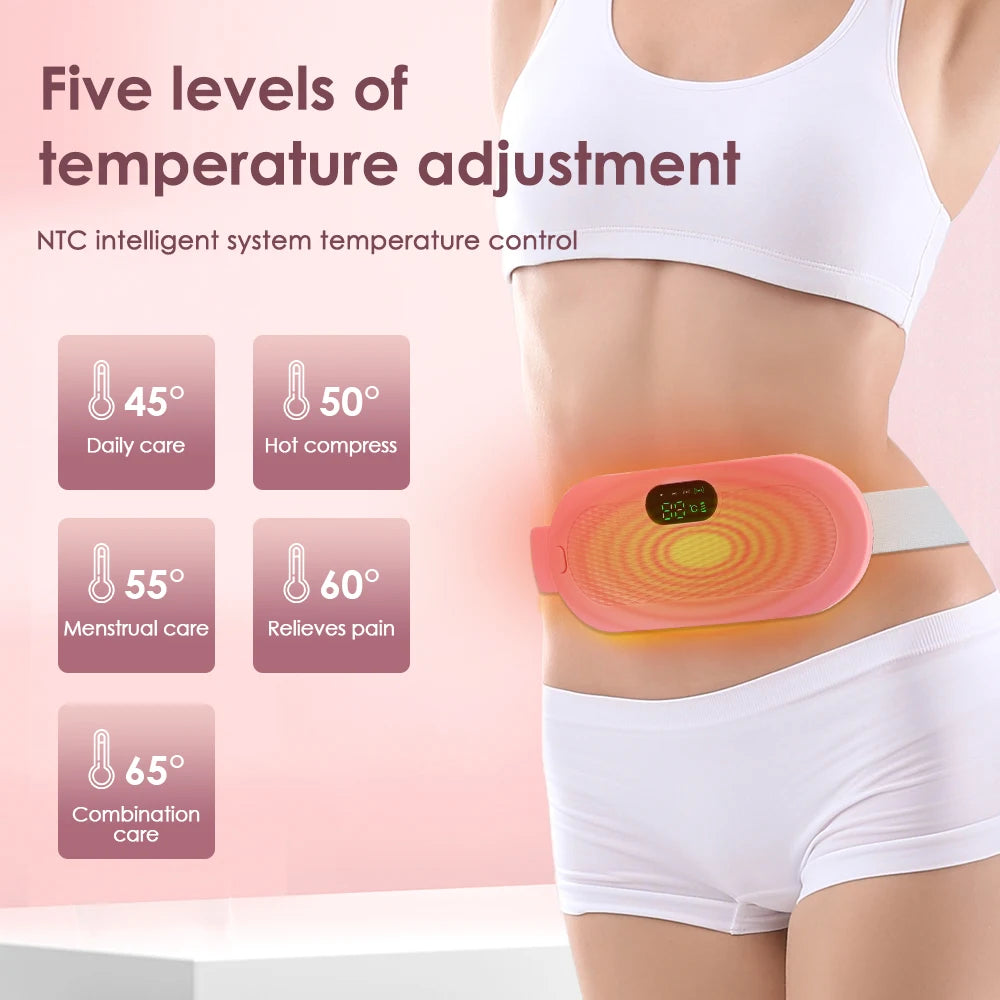 Portable Heated Massage Belt Menstrual Pain Relief
