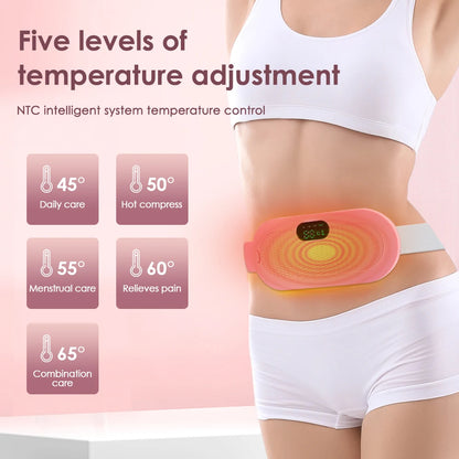 Portable Heated Massage Belt Menstrual Pain Relief