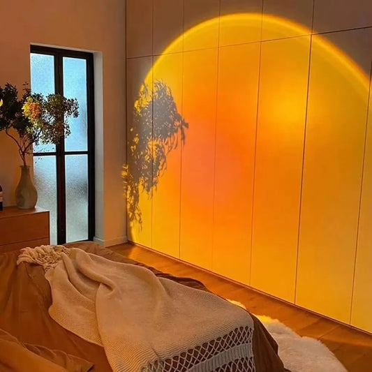 USB Room Photo Atmosphere Light Sunset Projection Lamp