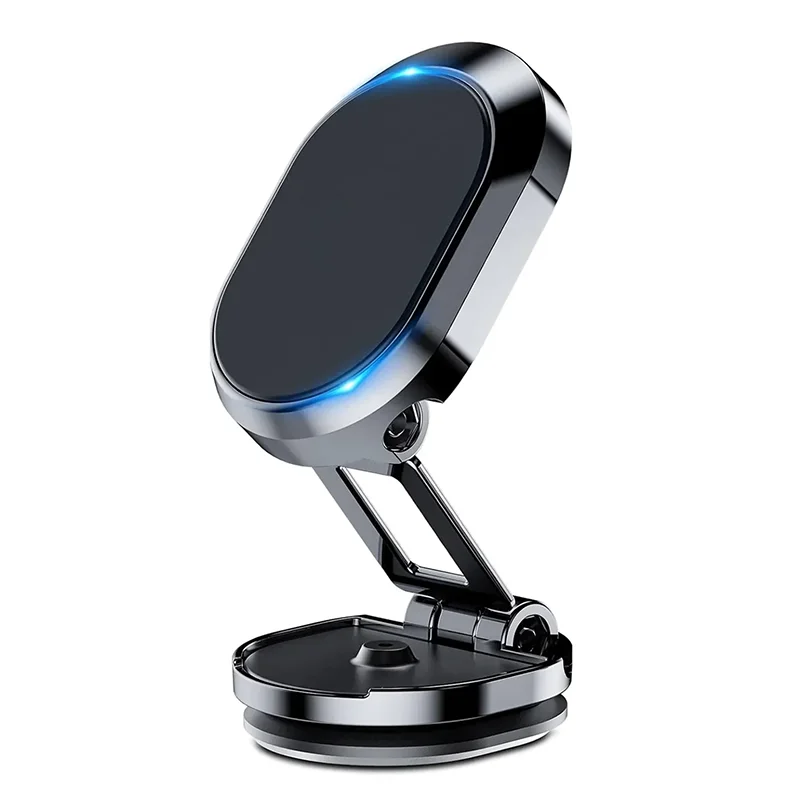 Aluminum Alloy Folding Magnetic Car Phone Holder 360° Rotation