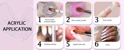 New High Quality Kolinsky Acrylic Nail Brush Nail Tool