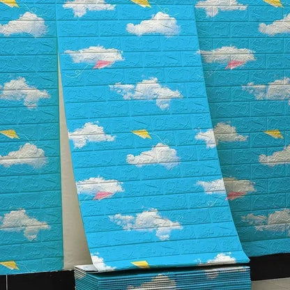 3D Self-Adhesive Wallpaper 70cm*1/5/10m Continuous Waterproof
