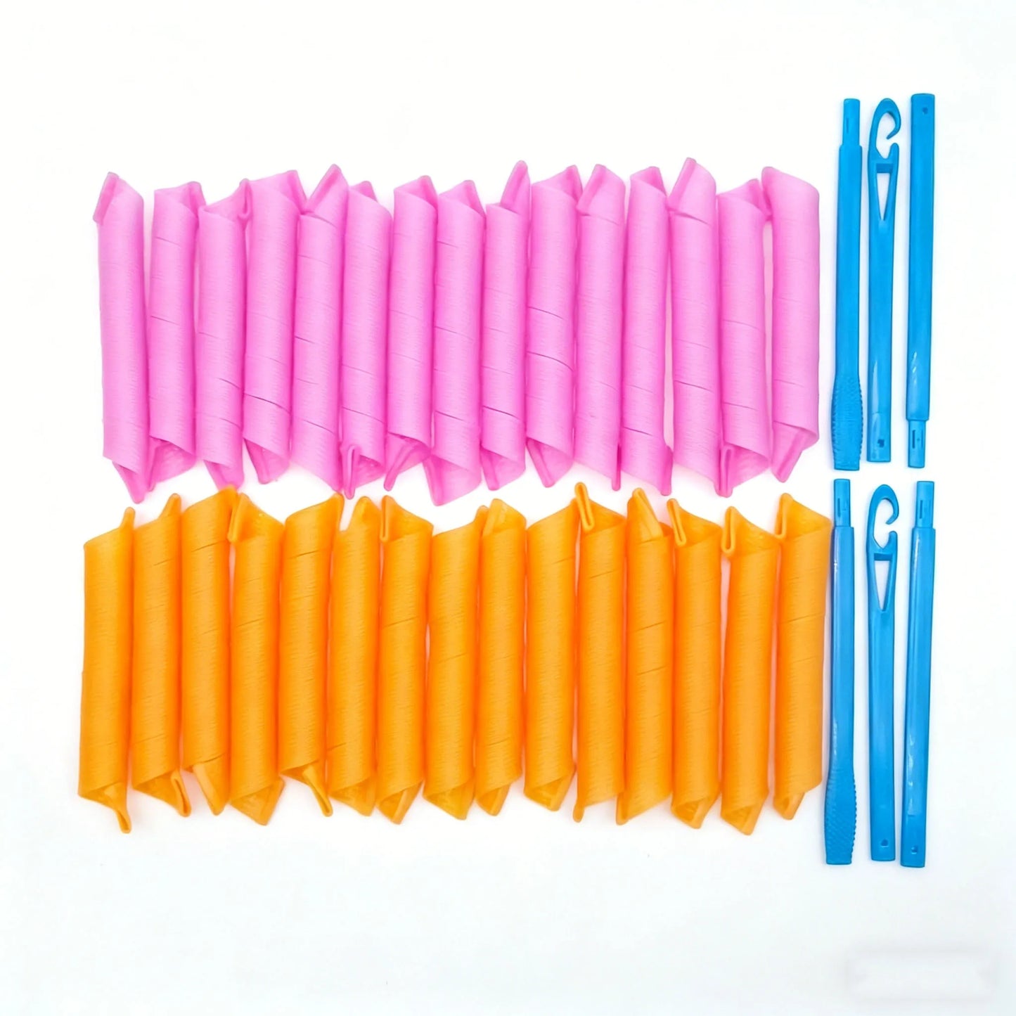 Magic Hair Curlers Spiral Rod Set Heatless Curling Rods