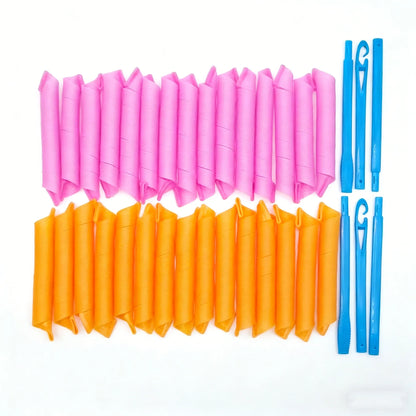 Magic Hair Curlers Spiral Rod Set Heatless Curling Rods