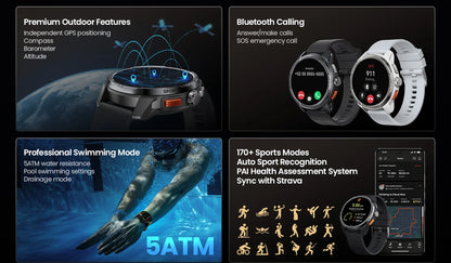 HAYLOU Solar Ultra GPS Smartwatch 1.6” AMOLED Display