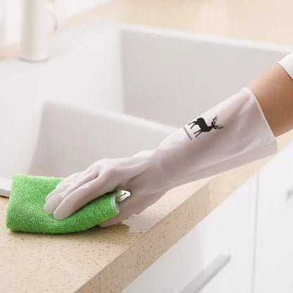 Waterproof Rubber Latex Housework Cleaning Gloves