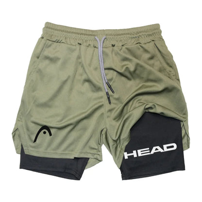 Anime Berserk Head Running Shorts Men Fitness Gym Training