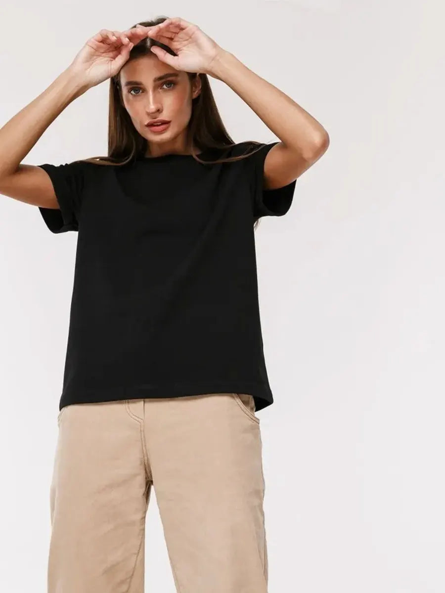 Bornladies Summer 100% Cotton Women's T-shirt Bottoming Tops