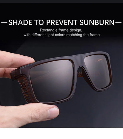 Vintage Polarized Sunglasses Men Fashion Square Eyewear