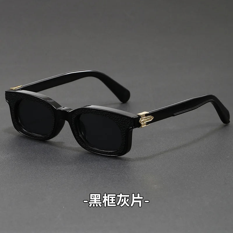 New Fashion Vintage Rectangle Frame Sunglasses Men