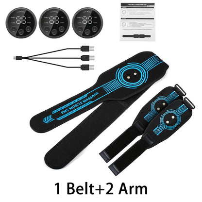 Intelligent EMS Belt Massage Set Full Body Muscle Stimulation