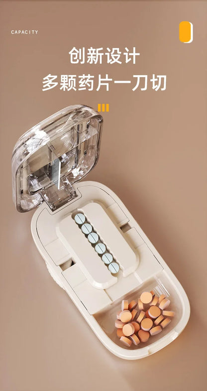 New Quartering Pill Cutter Storage Box Medicine