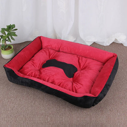 Soft Square Large Dog Sofa Elastic House Cushion